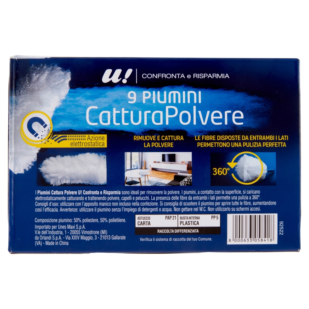 9 Piumini Cattura Polvere U! Confronta e Risparmia